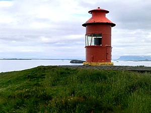 Lighthouse on Sugandisey (Breiðafjörður) Iceland.JPG