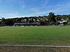 Das Liqui-Moly-Stadion am 16. Juli 2022 kurz nach dem Spiel des VfB Eichstätt gegen den FC Bayern München II am 1. Spieltag der Fußball-Regionalliga Bayern 2022/23