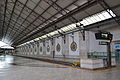Decorations in the train shed of Rossio station, Lisbon
