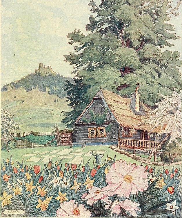 La cabane et son jardin