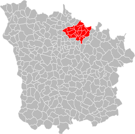 Locatie van de gemeenschap van gemeenten La Fleur du Nivernais