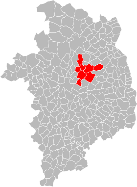 Lage der Gemeinde der Terroirs d'Angillon