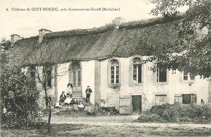 Le château de Couët-Nouzic vers 1900.