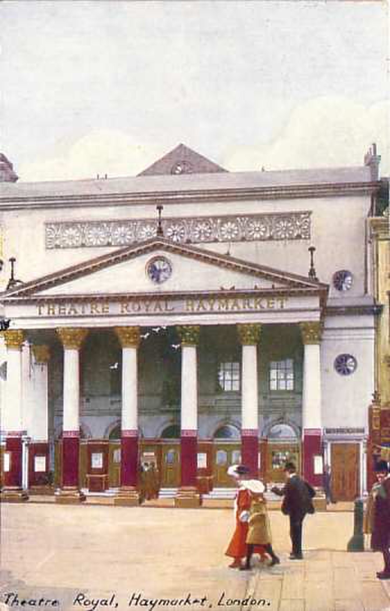 Королевский театр Хеймаркет. Джон Нэш. Theatre Royal Haymarket, Лондон. Роял Хаймаркет театр Лондон. Королевский театр Хеймаркет Вестминстер Лондон Великобритания 1821 г.
