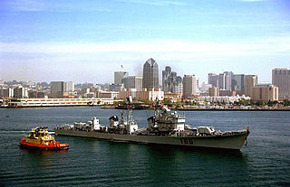 Chinese destroyer <i>Zhuhai</i> (1990) Type 051 destroyer of the PLA Navy