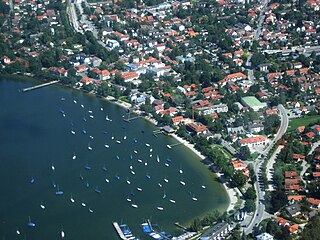 Herrsching Place in Bavaria, Germany