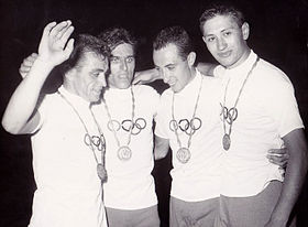 Luigi Arienti, Mario Vallotto, Franco Testa, Marino Vigna 1960.jpg