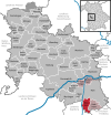 Lage der Gemeinde Münster im Landkreis Donau-Ries