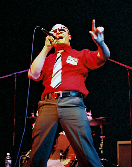 MC Frontalot performing live at PAX in 2004