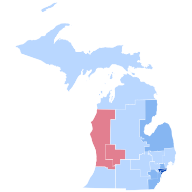 MI President 1996 Congressional Districts.svg