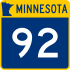 Trunk Highway 92 Markierung