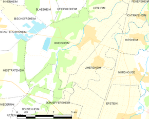 Poziția localității Limersheim