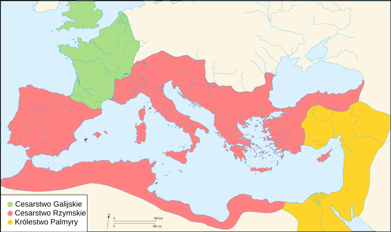 File:Map of Ancient Rome 271 AD pl.svg