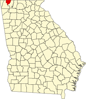 Posizione della contea di Catoosa