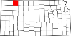 Karte von Decatur County innerhalb von Kansas