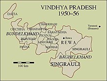 Vindhya Pradesh 1950-56 Map Map of Vindhya Pradesh.jpg