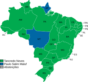 Mapa do Brasil - Eleicao presidencial indireta (1985).svg