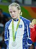 Mariya Stadnik at the 2016 Summer Olympics, Women's Freestyle Wrestling 48 kg awarding ceremony (cropped).jpg