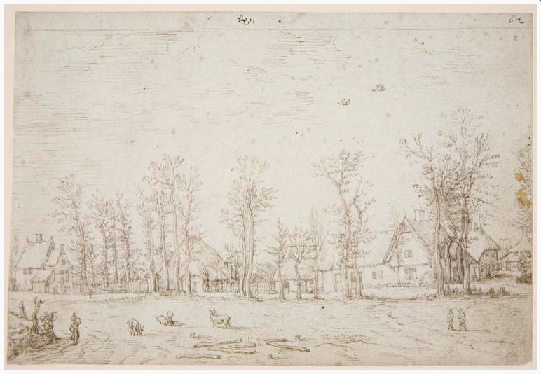 Archivo:Master of the Small Landscapes - A Flemish village.tiff