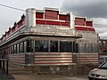 Mayfair Diner, 7373 Frankford Avenue, Philadelphia, PA 19136, built by Jerry O'Mahony, Inc., of Elizabeth, NJ in the 1950’s, but the diner has operated since 1932. One of the longest manufactured diners anywhere. Tudor Street end, looking north.