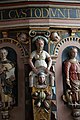 English: Pulpit in Melby church in Halsnæs. The year 1609 is painted on it. From Bernt snedkers (carpenter) workshop in Slangerup