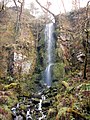 The secondary falls, beside the main waterfall