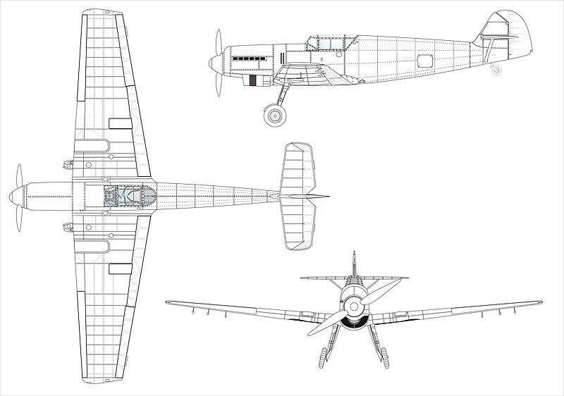 File:Messerschmitt Bf 109 V1 3-seiten neu.jpg