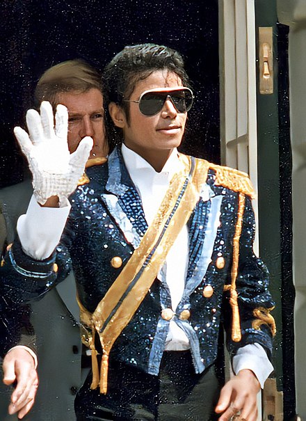 Michael Jackson leaving the White House in 1984