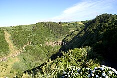 Miradouro do Salto da Farinha, Nordeste, ilha de São Miguel, Açores.JPG