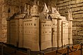 Model of the Louvre after Charles V's transformation, placed in 1989 in the underground spaces displaying the castle's remains