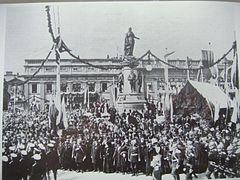 Inauguration en 1900 du monument.