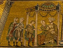 Mosaici del battistero, giuseppe 07 giuseppe venduto a putifarre.jpg