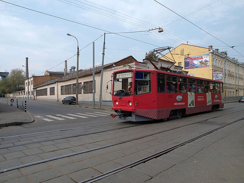 File:Moscow tram, Dubininskaya street 68.jpg