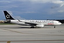 An Avianca Perú Airbus A330-200 at Miami International Airport in 2014