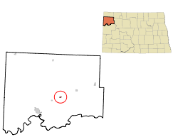Location of Epping, North Dakota