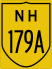 National Highway 179A marker