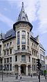 Banque Charles Renauld élévation, escalier, galerie, bureau, décor extérieur