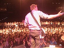 Nate Henry performing with Sherwood in New York City, 2009.