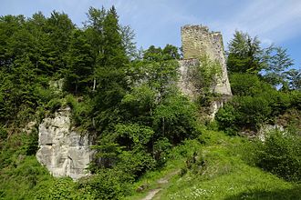 Grasburg castle ruins : front section Naturpark Gantrisch 21.jpg