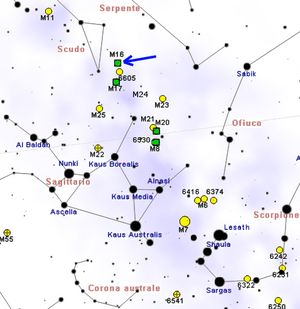 Carta della Nebulosa Aquila