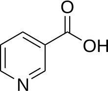 The structural formula of niacin--the molecule at the center of the Narconon program Niacin structure.svg