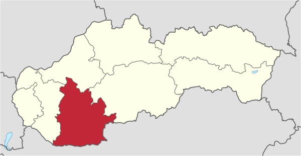 Nitriansky kraj in Slovakia.svg