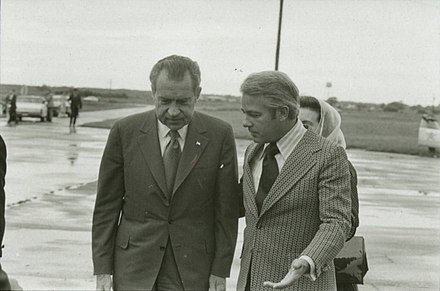 Edwards with President Richard Nixon in 1972
