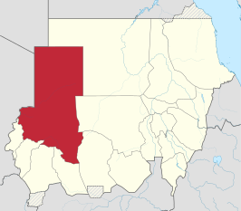 Kaart van Noord-Darfoer