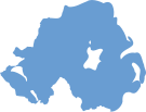 File:Northern Ireland outline in blue.svg