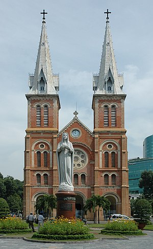 Immaculate Conception Cathedral Basilica in Ho Chi Minh City Notre dame saigon.jpg