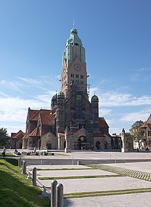 Nowy Bytom plac Jana Pawła II kościół św Pawła 24 09 2010 P9243683.JPG