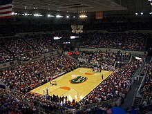 Interior view of the O'Connell Center, configured for basketball O'Connell Center.jpg