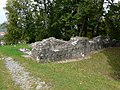 S-Tor und S-Mauer des Annexkastells des Kastells Osterburken (ORL 40) am Obergermanischen Limes, Blick nach W