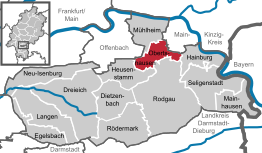 Kaart van Obertshausen